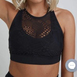 🖤 WITH CROSSBACK BRA SOLID BLACK
